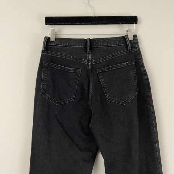 Abercrombie & Fitch Black Ultra High Rise Ankle Straight Jeans Size 27 Short - Picture 7 of 7